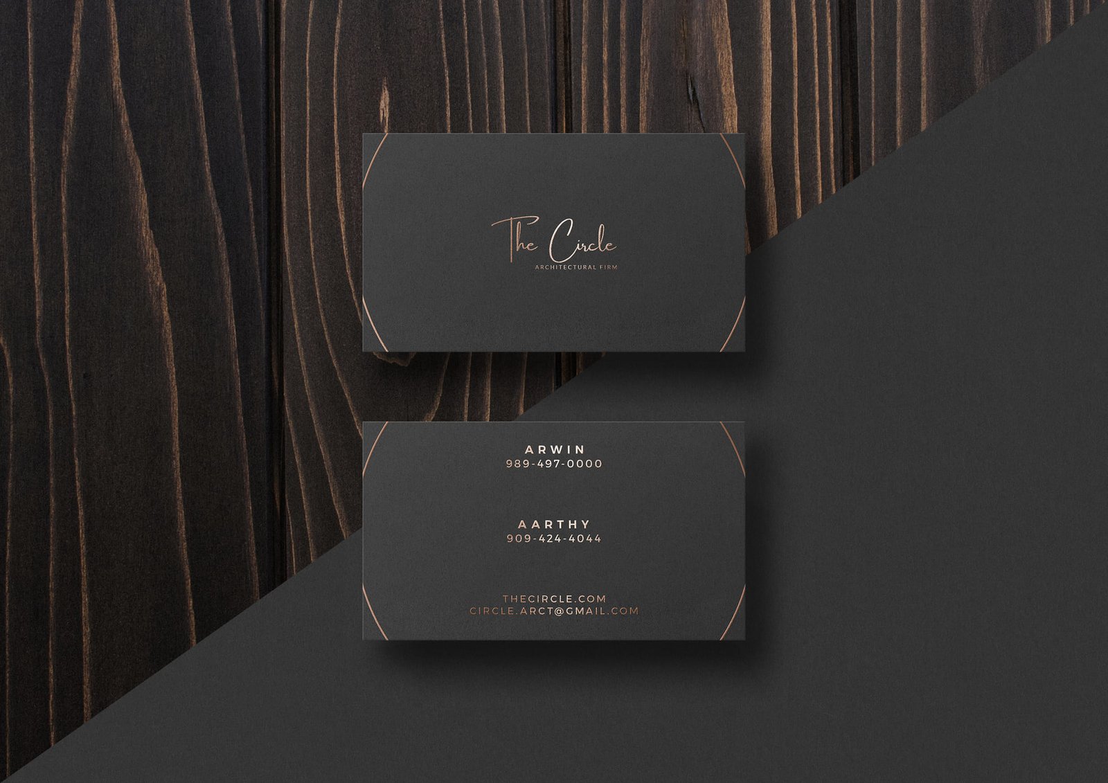 Custom business card design from the BCD portfolio, example 54